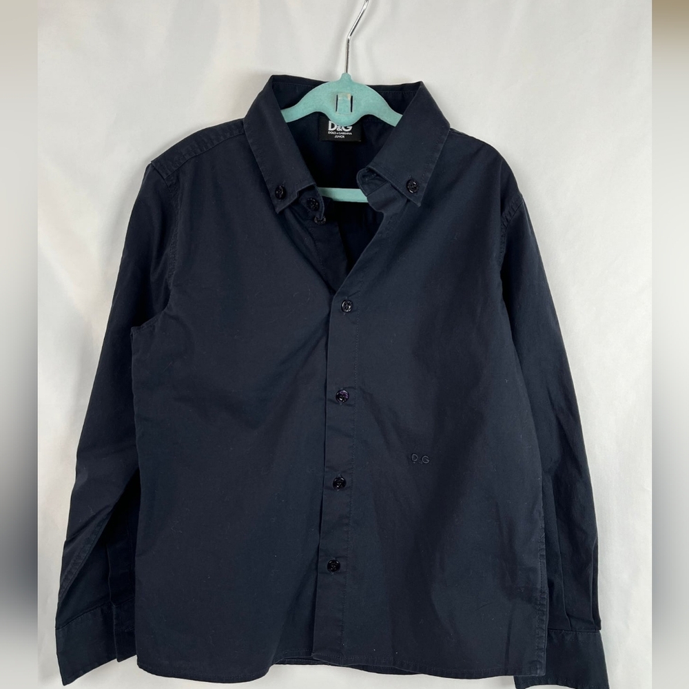 D&G Boy's Dark Navy Button Down Shirt